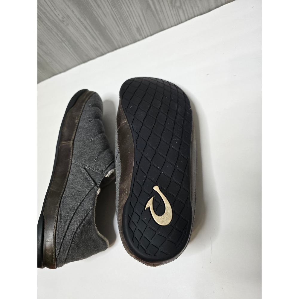 Olukai Mahana Men's Gray Quilted Slip On Mules Slippers Shoes US 11 EUR 44 - Picture 4 of 6